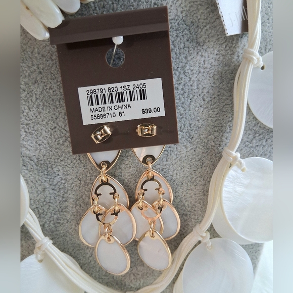 NWT J.Jill Necklace Pierced Earrings Bracelet Set - Picture 4 of 14